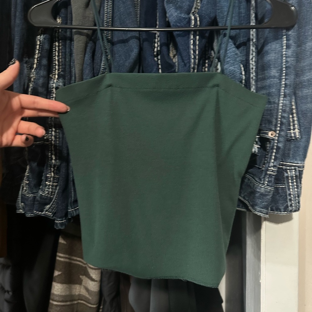American Eagle Outfitters Dark Green Top